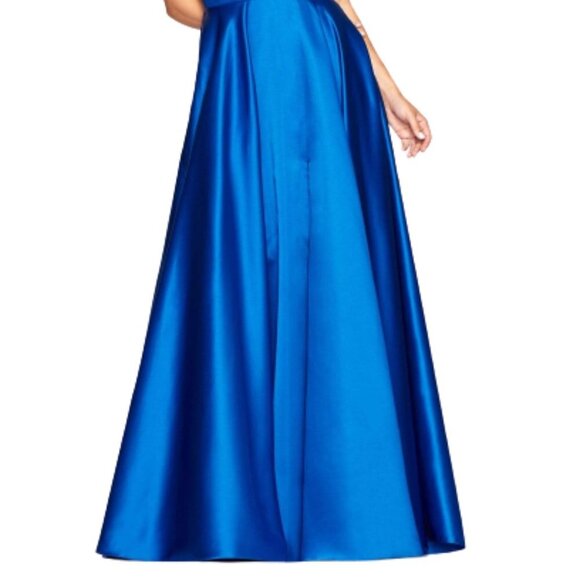 NWT Faviana S10440 Prom Dress Blue Size 10 - Picture 4 of 7
